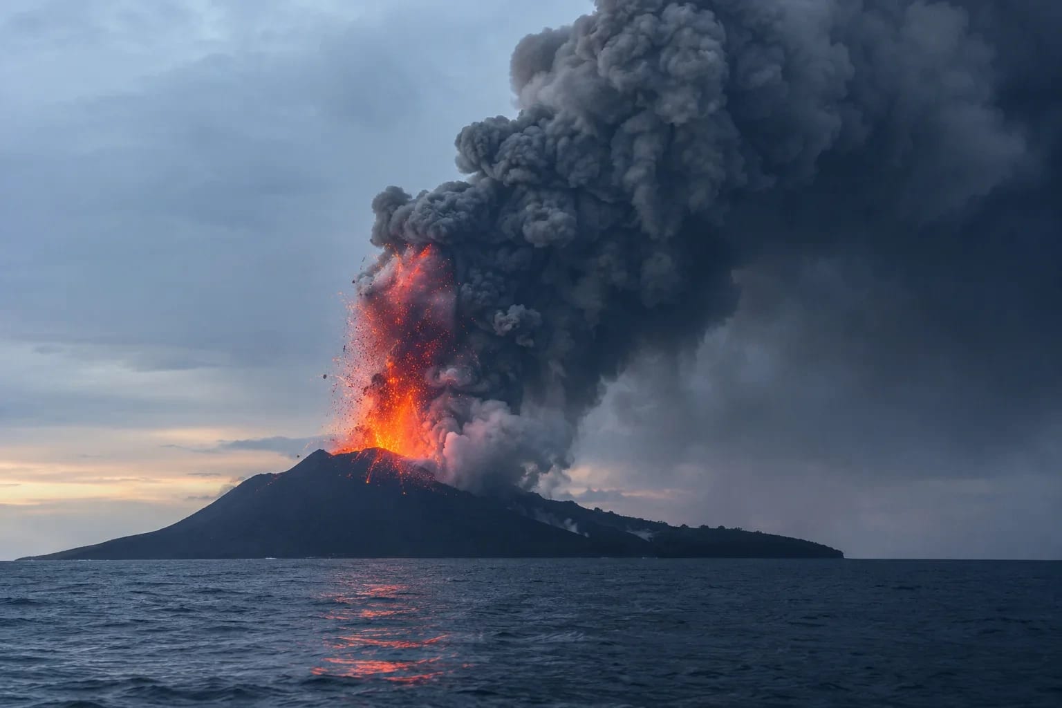 Gunung Anak Krakatau Kembali Erupsi, Abu Vulkanik Ganggu Penerbangan dan Sebar ke Sejumlah Wilayah